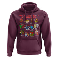 The 12 Brainrots of Christmas Hoodie Funny Cursed Meme Holiday Gag Gift - Wonder Print Shop