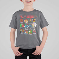 The 12 Brainrots of Christmas T Shirt For Kid Funny Cursed Meme Holiday Gag Gift - Wonder Print Shop