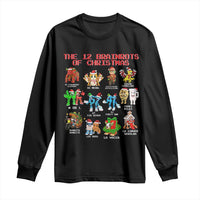 The 12 Brainrots of Christmas Long Sleeve Shirt Funny Cursed Meme Holiday Gag Gift - Wonder Print Shop