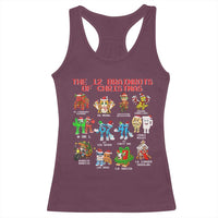 The 12 Brainrots of Christmas Racerback Tank Top Funny Cursed Meme Holiday Gag Gift - Wonder Print Shop