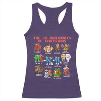 The 12 Brainrots of Christmas Racerback Tank Top Funny Cursed Meme Holiday Gag Gift - Wonder Print Shop