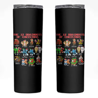 The 12 Brainrots of Christmas Skinny Tumbler Funny Cursed Meme Holiday Gag Gift - Wonder Print Shop