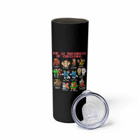 The 12 Brainrots of Christmas Skinny Tumbler Funny Cursed Meme Holiday Gag Gift - Wonder Print Shop
