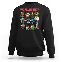 The 12 Brainrots of Christmas Sweatshirt Funny Cursed Meme Holiday Gag Gift - Wonder Print Shop