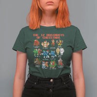 The 12 Brainrots of Christmas T Shirt For Women Funny Cursed Meme Holiday Gag Gift - Wonder Print Shop