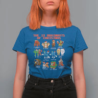 The 12 Brainrots of Christmas T Shirt For Women Funny Cursed Meme Holiday Gag Gift - Wonder Print Shop