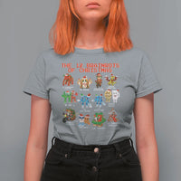 The 12 Brainrots of Christmas T Shirt For Women Funny Cursed Meme Holiday Gag Gift - Wonder Print Shop