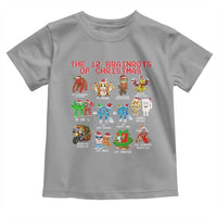 The 12 Brainrots of Christmas Toddler T Shirt Funny Cursed Meme Holiday Gag Gift - Wonder Print Shop