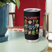 The 12 Brainrots of Christmas Tumbler Cup Funny Cursed Meme Holiday Gag Gift - Wonder Print Shop