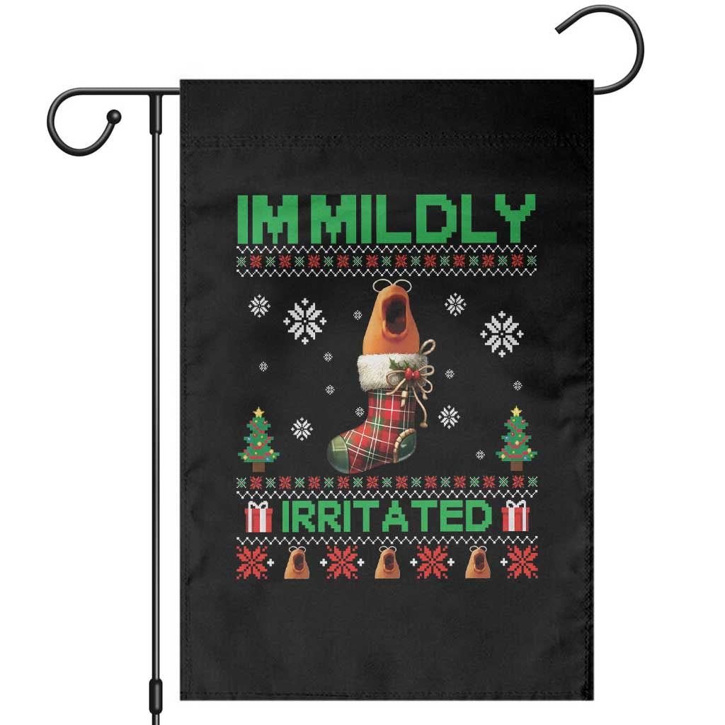 Mildly Irritated Marcus the Worm Meme Garden Flag Funny Christmas Stocking Weirdcore - Wonder Print Shop