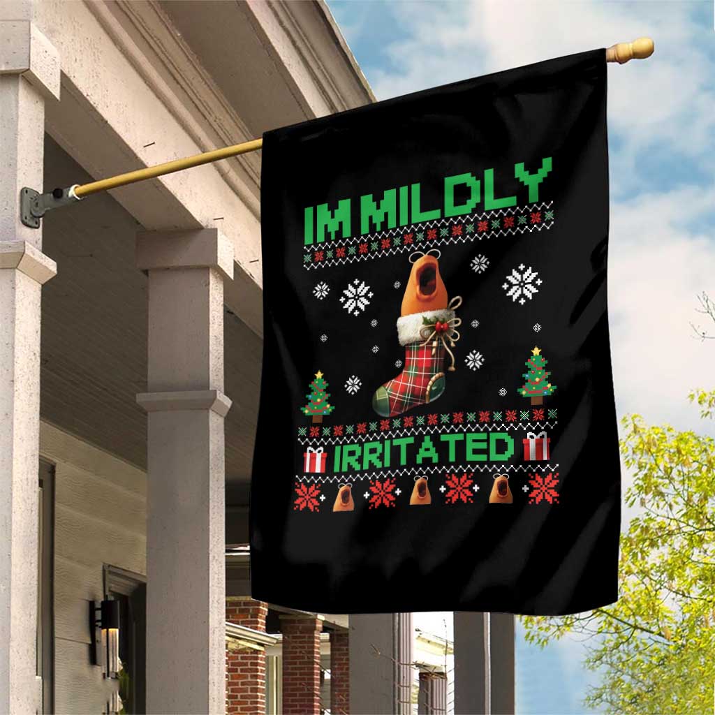 Mildly Irritated Marcus the Worm Meme Garden Flag Funny Christmas Stocking Weirdcore - Wonder Print Shop