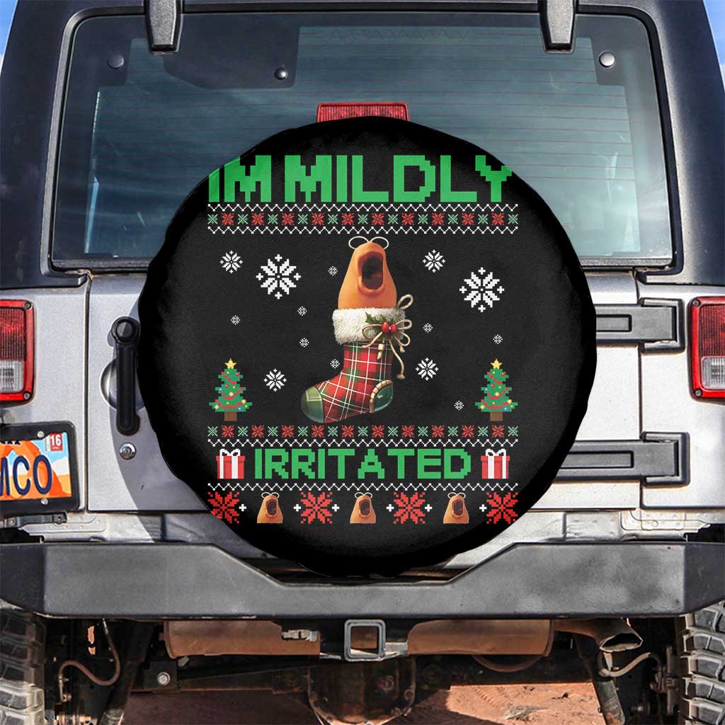 Mildly Irritated Marcus the Worm Meme Spare Tire Cover Funny Christmas Stocking Weirdcore - Wonder Print Shop