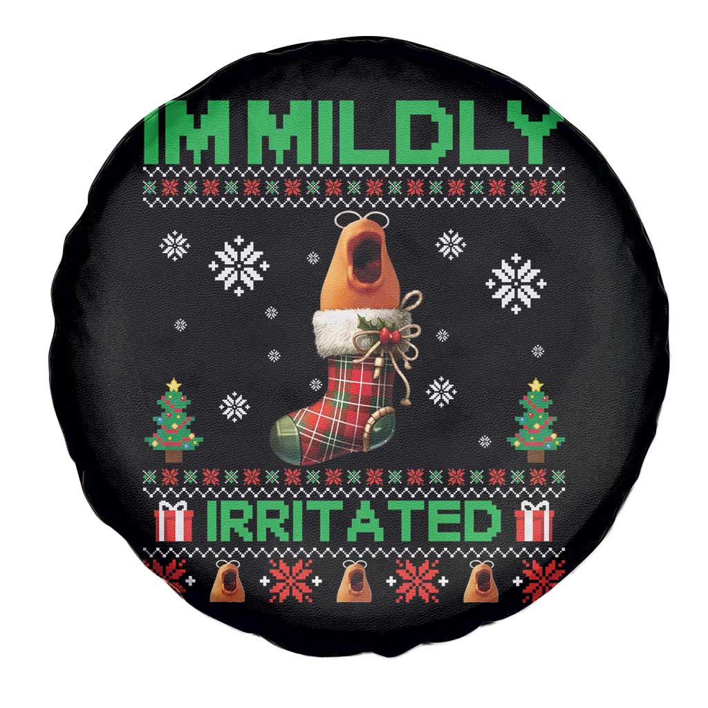 Mildly Irritated Marcus the Worm Meme Spare Tire Cover Funny Christmas Stocking Weirdcore - Wonder Print Shop