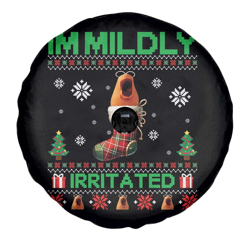 Mildly Irritated Marcus the Worm Meme Spare Tire Cover Funny Christmas Stocking Weirdcore - Wonder Print Shop