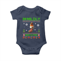 Mildly Irritated Marcus the Worm Meme Baby Onesie Funny Christmas Stocking Weirdcore - Wonder Print Shop