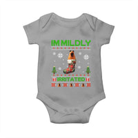 Mildly Irritated Marcus the Worm Meme Baby Onesie Funny Christmas Stocking Weirdcore - Wonder Print Shop