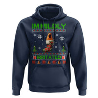 Mildly Irritated Marcus the Worm Meme Hoodie Funny Christmas Stocking Weirdcore - Wonder Print Shop