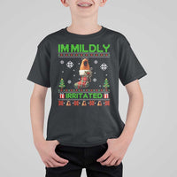 Mildly Irritated Marcus the Worm Meme T Shirt For Kid Funny Christmas Stocking Weirdcore - Wonder Print Shop