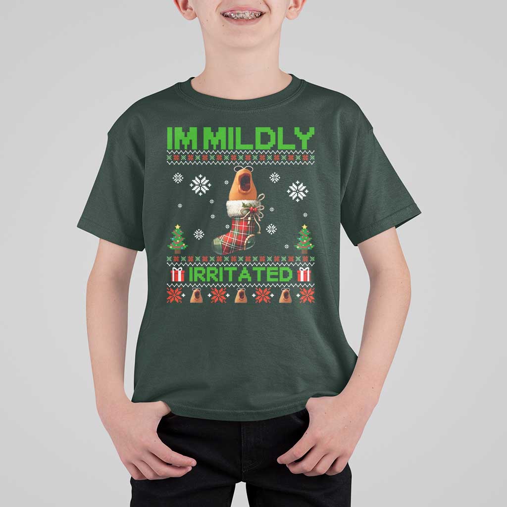 Mildly Irritated Marcus the Worm Meme T Shirt For Kid Funny Christmas Stocking Weirdcore - Wonder Print Shop