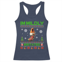 Mildly Irritated Marcus the Worm Meme Racerback Tank Top Funny Christmas Stocking Weirdcore - Wonder Print Shop