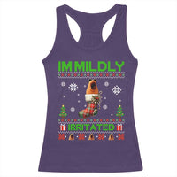 Mildly Irritated Marcus the Worm Meme Racerback Tank Top Funny Christmas Stocking Weirdcore - Wonder Print Shop