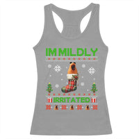Mildly Irritated Marcus the Worm Meme Racerback Tank Top Funny Christmas Stocking Weirdcore - Wonder Print Shop