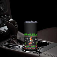 Mildly Irritated Marcus the Worm Meme Skinny Tumbler Funny Christmas Stocking Weirdcore - Wonder Print Shop