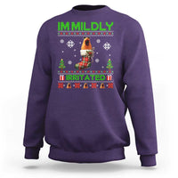 Mildly Irritated Marcus the Worm Meme Sweatshirt Funny Christmas Stocking Weirdcore - Wonder Print Shop