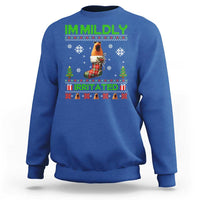 Mildly Irritated Marcus the Worm Meme Sweatshirt Funny Christmas Stocking Weirdcore - Wonder Print Shop