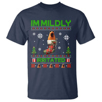 Mildly Irritated Marcus the Worm Meme T Shirt Funny Christmas Stocking Weirdcore - Wonder Print Shop
