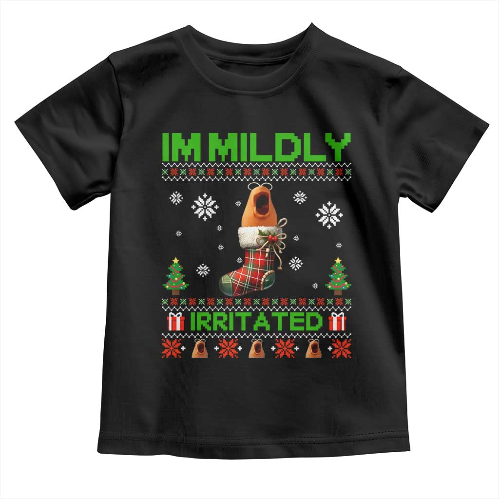 Mildly Irritated Marcus the Worm Meme Toddler T Shirt Funny Christmas Stocking Weirdcore - Wonder Print Shop