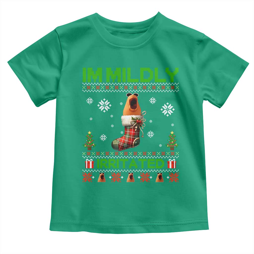 Mildly Irritated Marcus the Worm Meme Toddler T Shirt Funny Christmas Stocking Weirdcore - Wonder Print Shop