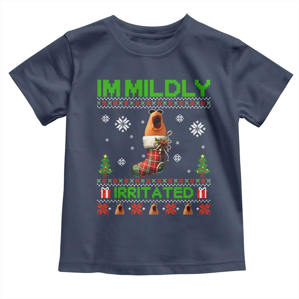 Mildly Irritated Marcus the Worm Meme Toddler T Shirt Funny Christmas Stocking Weirdcore - Wonder Print Shop