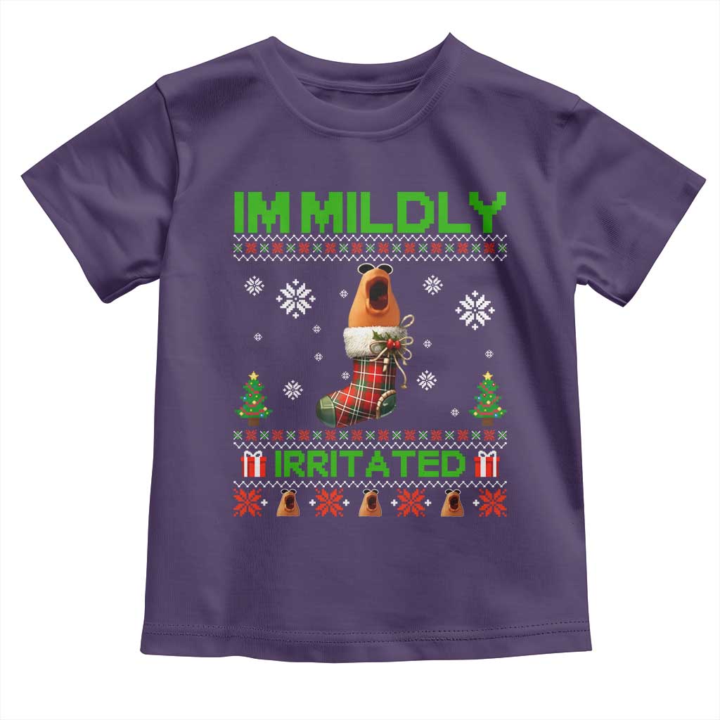 Mildly Irritated Marcus the Worm Meme Toddler T Shirt Funny Christmas Stocking Weirdcore - Wonder Print Shop