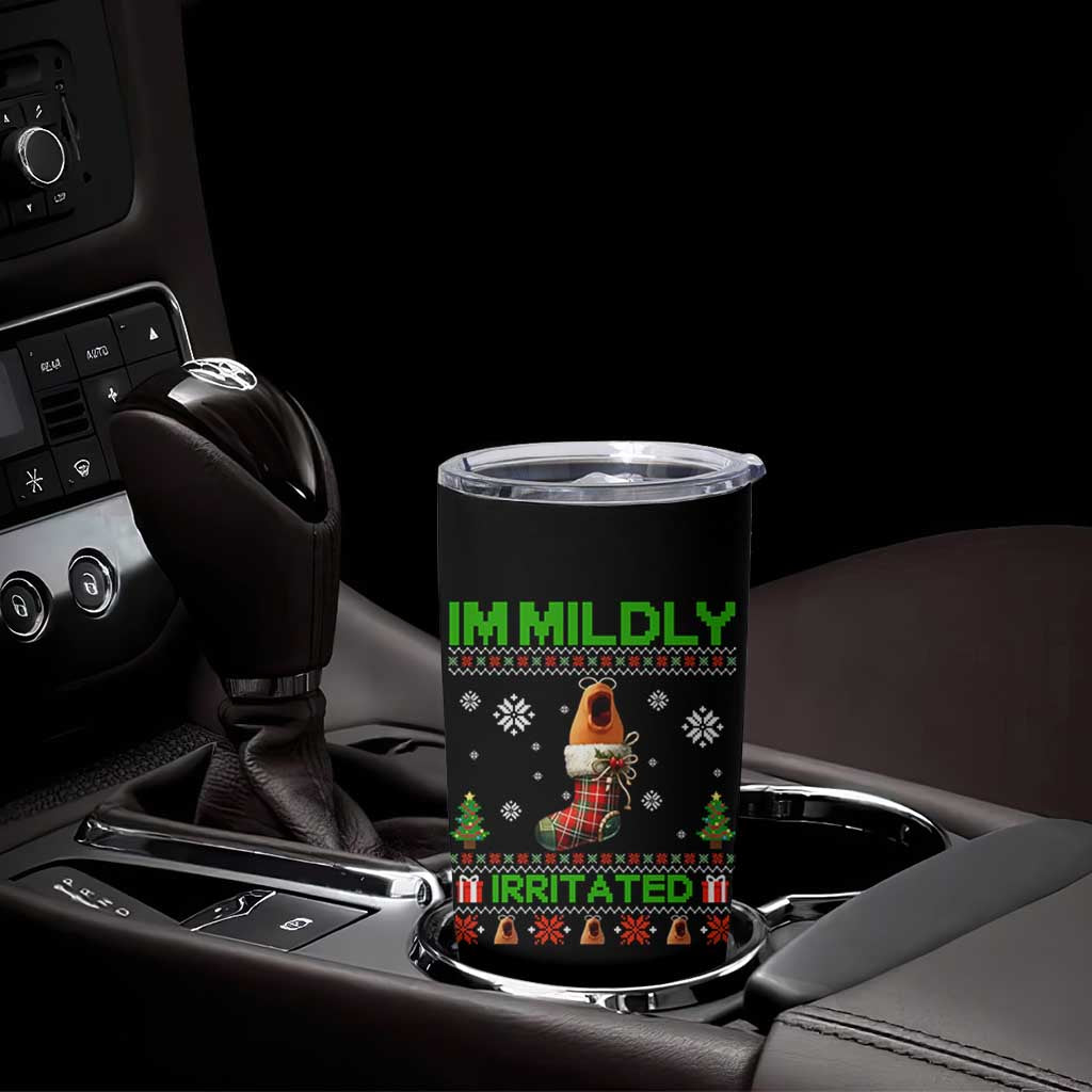 Mildly Irritated Marcus the Worm Meme Tumbler Cup Funny Christmas Stocking Weirdcore - Wonder Print Shop