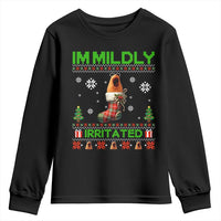 Mildly Irritated Marcus the Worm Meme Youth Sweatshirt Funny Christmas Stocking Weirdcore - Wonder Print Shop