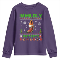 Mildly Irritated Marcus the Worm Meme Youth Sweatshirt Funny Christmas Stocking Weirdcore - Wonder Print Shop