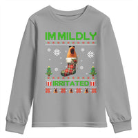 Mildly Irritated Marcus the Worm Meme Youth Sweatshirt Funny Christmas Stocking Weirdcore - Wonder Print Shop