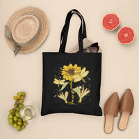 Choose To Shine Dragonflies Sunflower Growth Mindset Inspirational Tote Bag, Dragonfly Tote Bag, Gift for Women, Dragonfly Lover Tote Bag - Wonder Print Shop