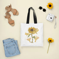 Choose To Shine Dragonflies Sunflower Growth Mindset Inspirational Tote Bag, Dragonfly Tote Bag, Gift for Women, Dragonfly Lover Tote Bag - Wonder Print Shop