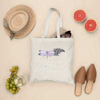 Dragonflies My Mind Talks To You My Heart Looks For You Nostalgic Spiritual Tote Bag, Dragonfly Tote Bag, Gift for Women, Dragonfly Lover Tote Bag - Wonder Print Shop