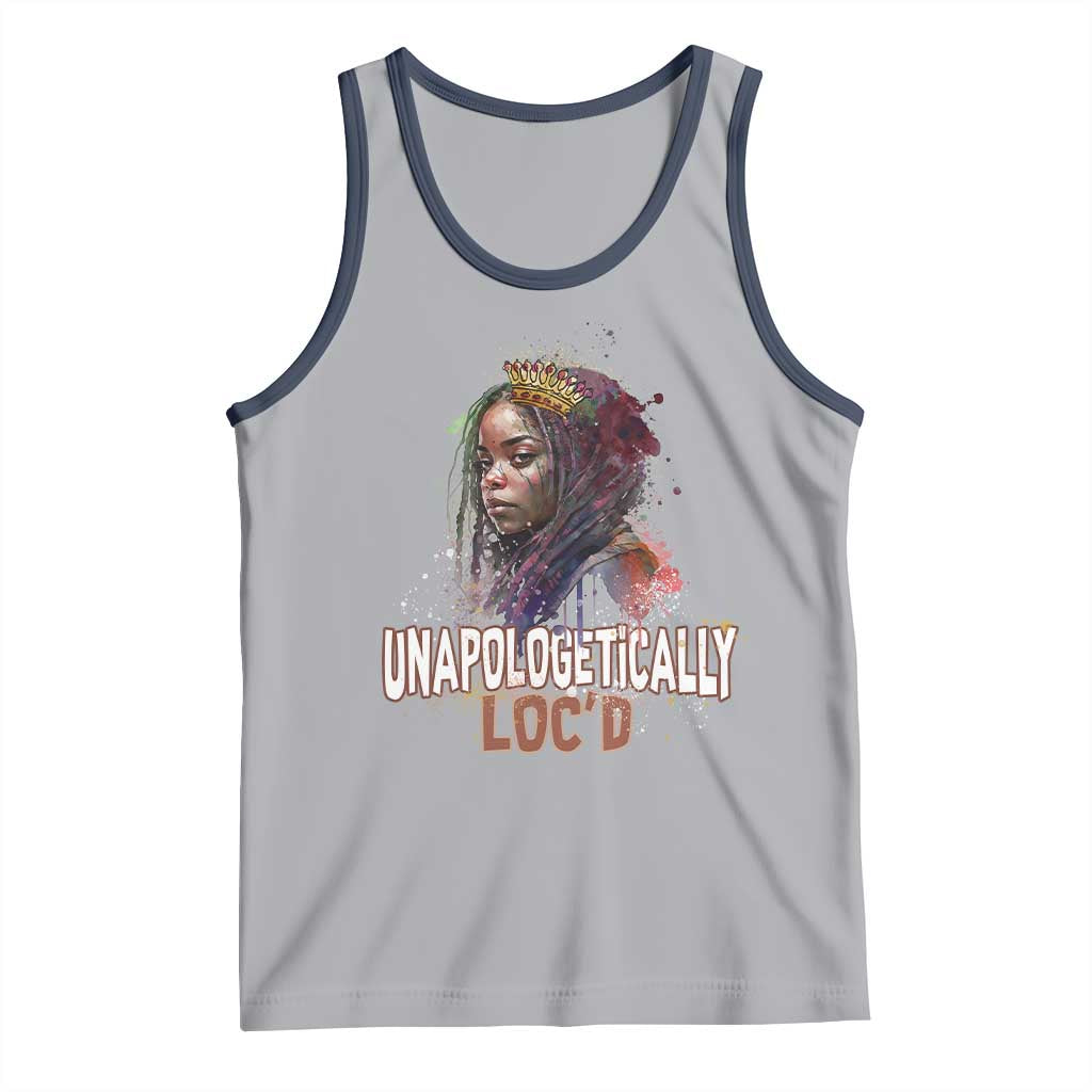 Black Locs Girl Tank Top Unapologetically Locd Hair Melanin Queen
