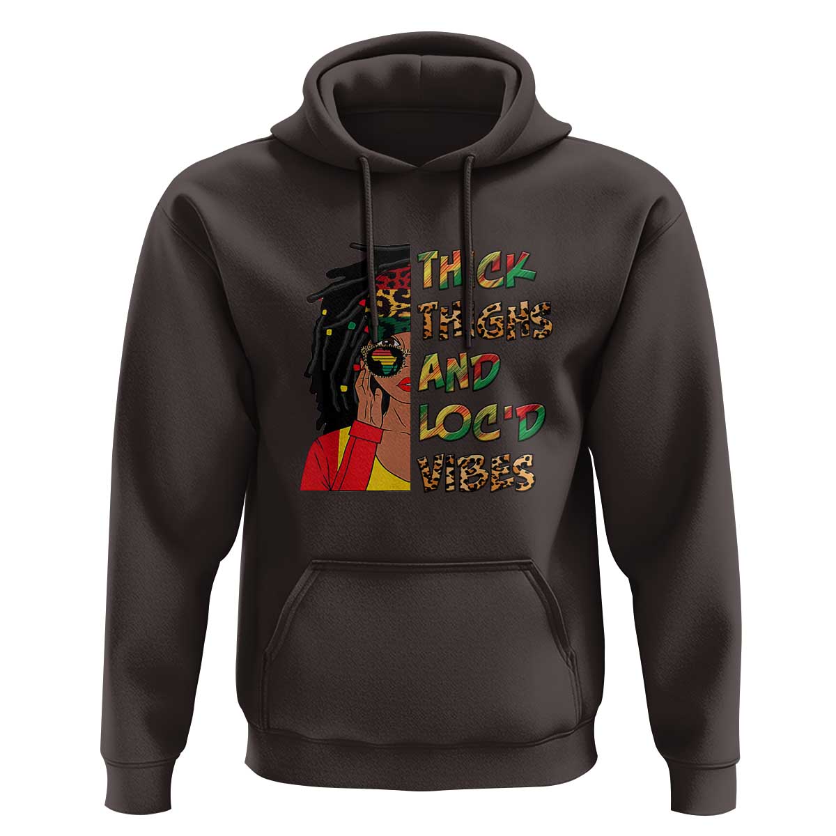 Thick Thighs And Locd Vibes Proud African Melanin Women Hoodie - Wonder Print Shop