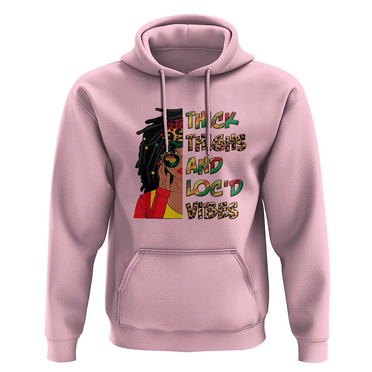 Thick Thighs And Locd Vibes Proud African Melanin Women Hoodie - Wonder Print Shop