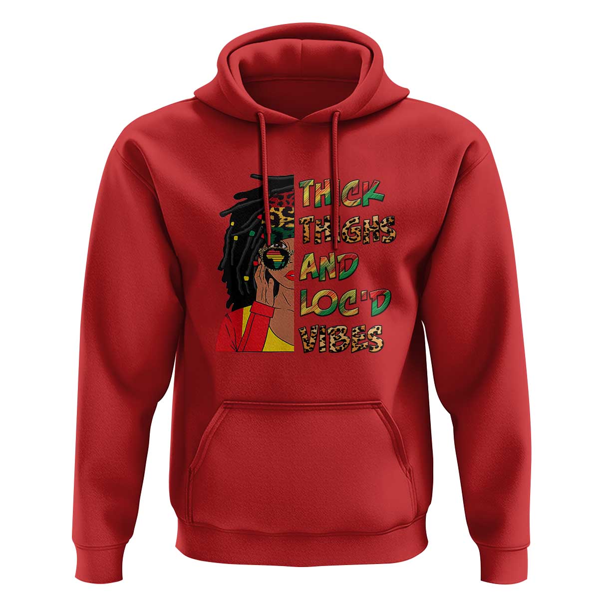 Thick Thighs And Locd Vibes Proud African Melanin Women Hoodie - Wonder Print Shop