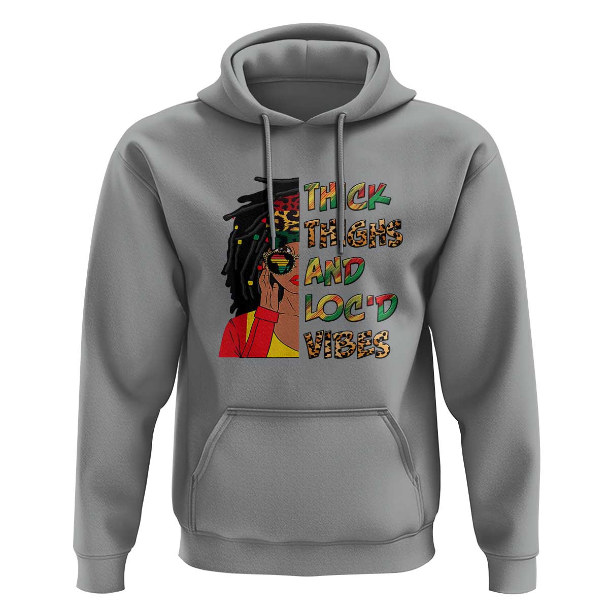 Thick Thighs And Locd Vibes Proud African Melanin Women Hoodie - Wonder Print Shop
