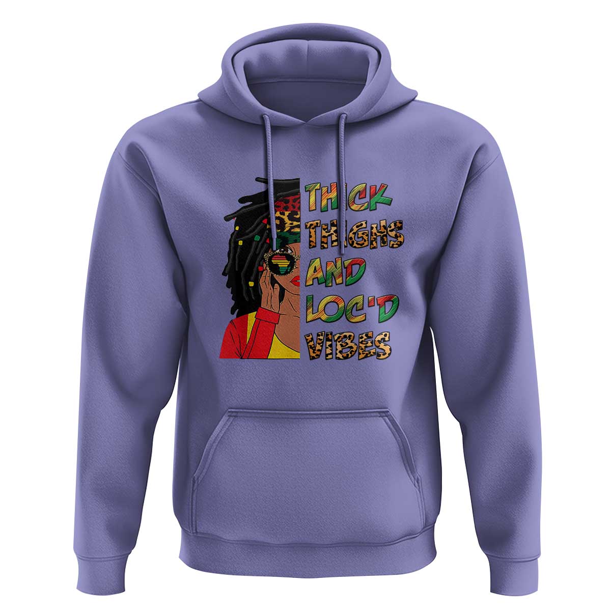 Thick Thighs And Locd Vibes Proud African Melanin Women Hoodie - Wonder Print Shop