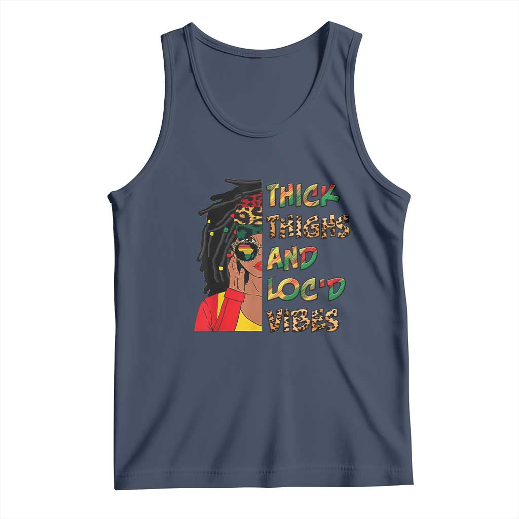 Black Locs Girl Tank Top Thick Thighs And Locd Vibes African Melanin Women