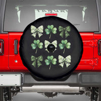 St Patricks Day Coquette Bow Spare Tire Cover Lucky Shamrock Aesthetic