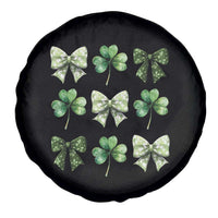 St Patricks Day Coquette Bow Spare Tire Cover Lucky Shamrock Aesthetic